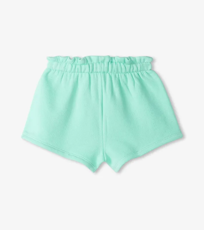 Baby and Toddler Girls Ice Green Paper Bag Shorts Hatley