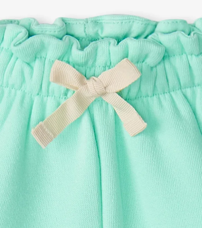 Baby and Toddler Girls Ice Green Paper Bag Shorts Hatley