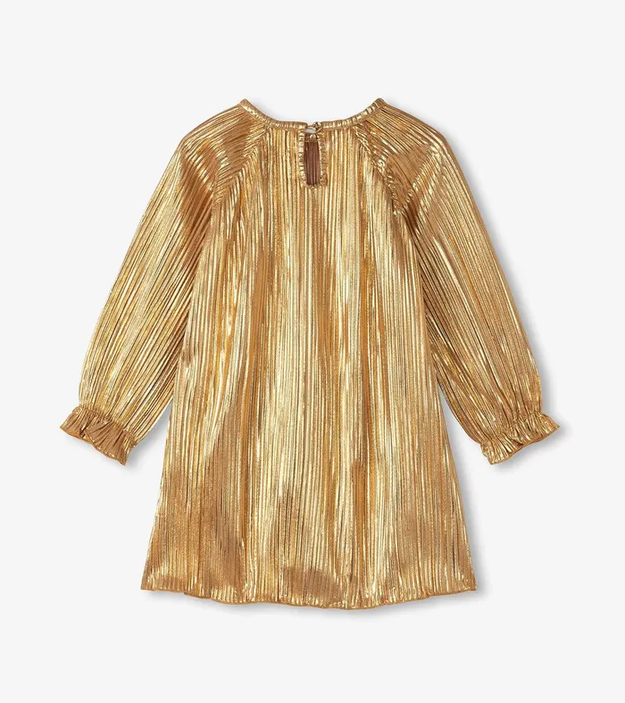 Baby and Toddler Gold Metallic Special Dress Hatley