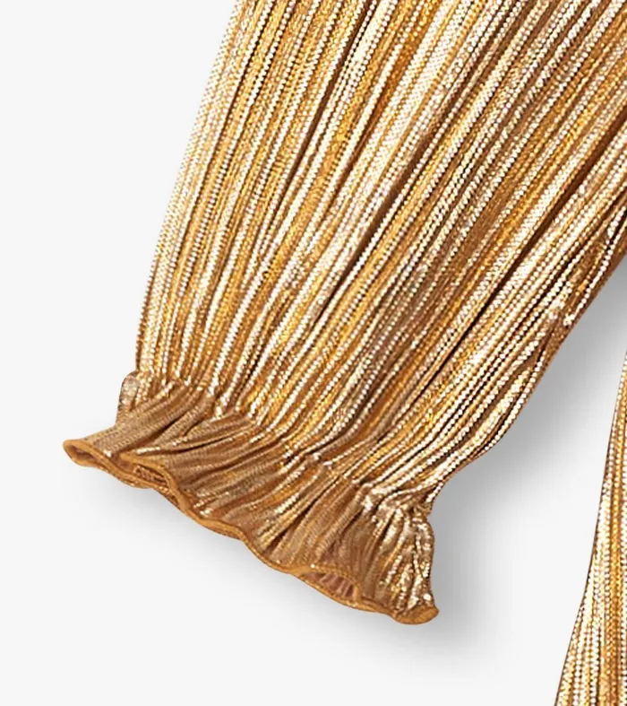 Baby and Toddler Gold Metallic Special Dress Hatley