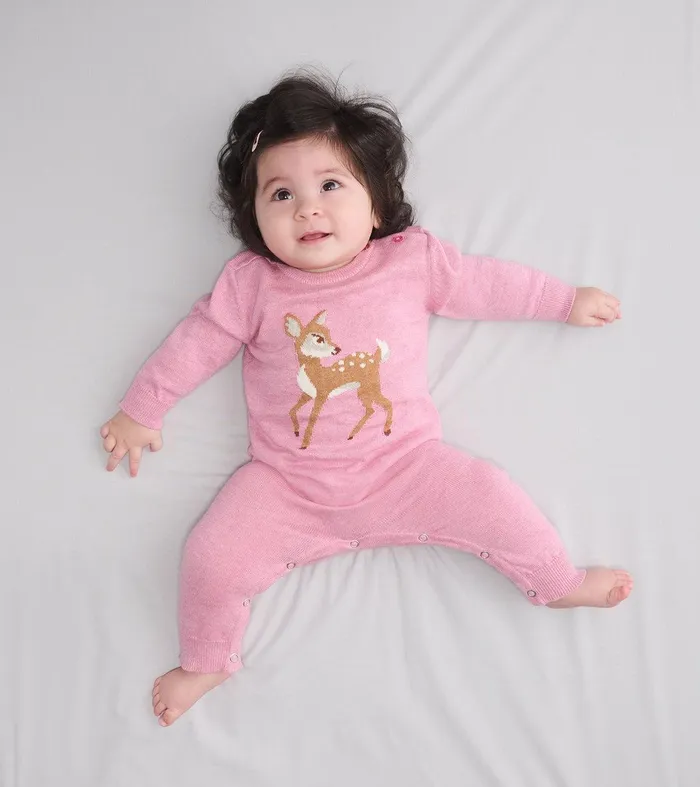 Baby Girls Baby Doe Sweater Romper Hatley