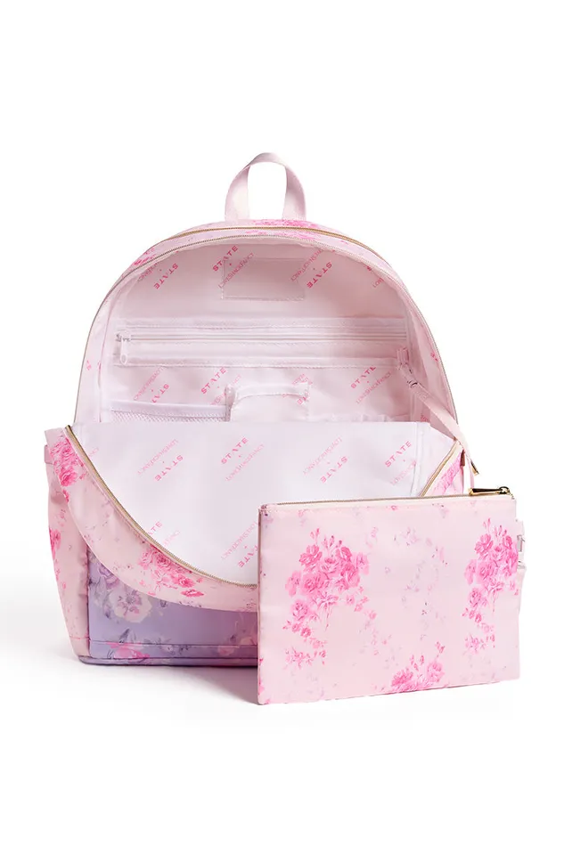 Bags and Travel Women LoveShackFancy State Kane Double Pocket Happy Thoughts