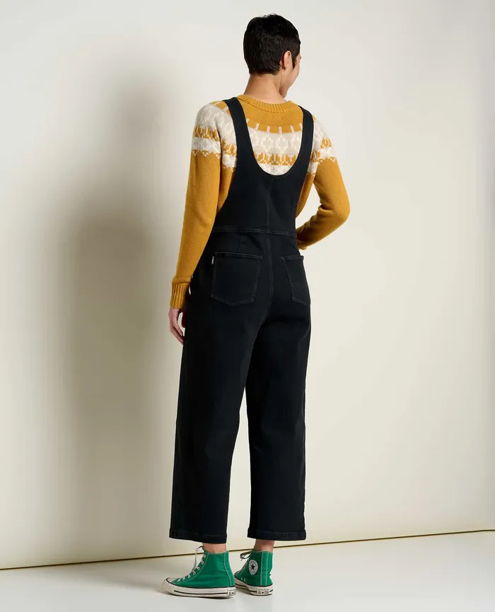 Balsam Seeded Denim Overall Washed Black Women8217s Jumpsuits and Overalls ToadandCo