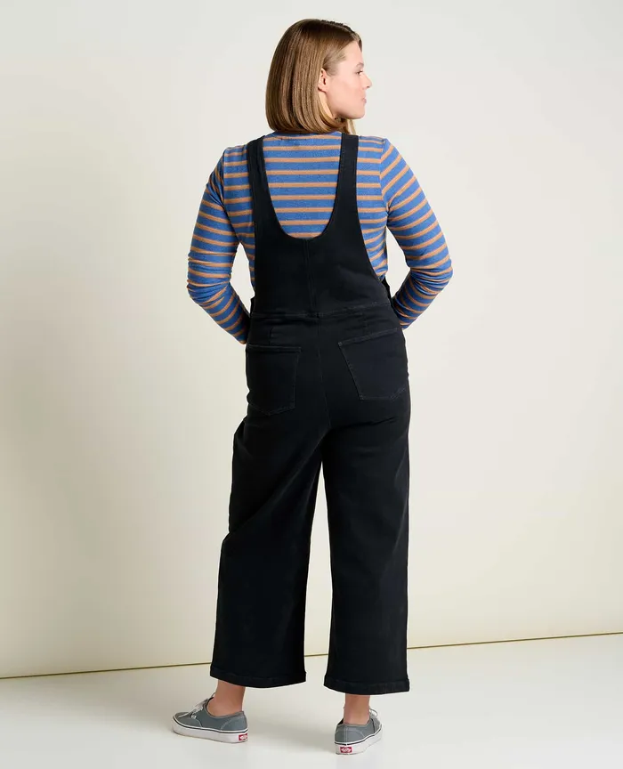 Balsam Seeded Denim Overall Washed Black Women8217s Jumpsuits and Overalls ToadandCo
