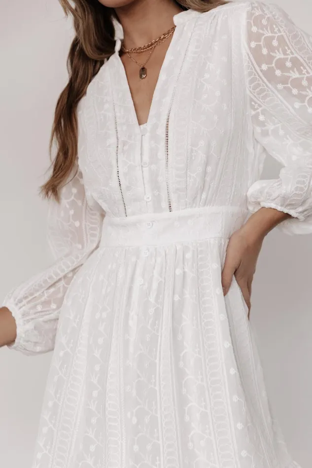 Baltic Born Bridal Women Harmony Embossed Dress Off White Baltic Born Bridal Women Harmony Embossed Dress Off White