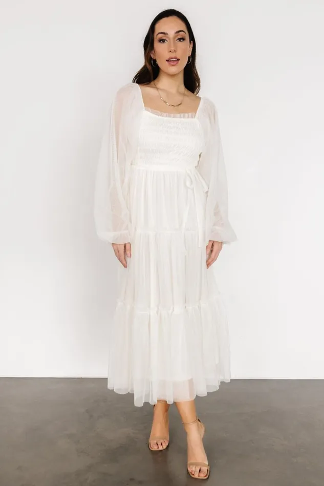 Baltic Born Bridal Women Katrina Tulle Maxi Dress Cream