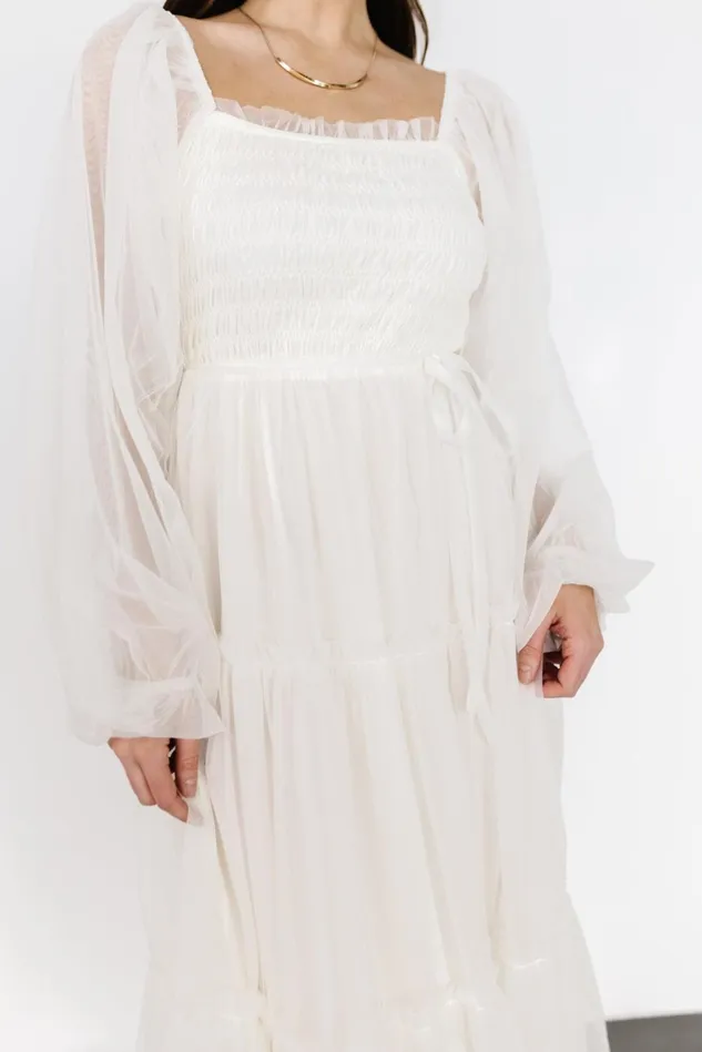 Baltic Born Bridal Women Katrina Tulle Maxi Dress Cream Baltic Born Bridal Women Katrina Tulle Maxi Dress Cream