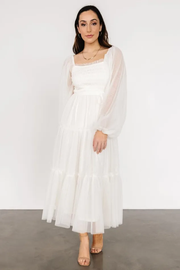 Baltic Born Bridal Women Katrina Tulle Maxi Dress Cream Baltic Born Bridal Women Katrina Tulle Maxi Dress Cream