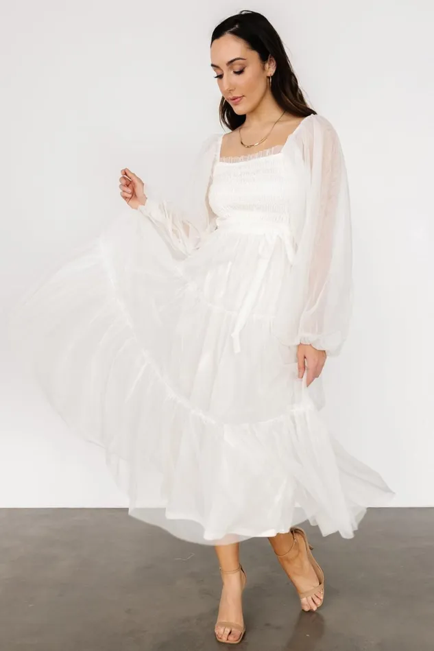 Baltic Born Bridal Women Katrina Tulle Maxi Dress Cream Baltic Born Bridal Women Katrina Tulle Maxi Dress Cream