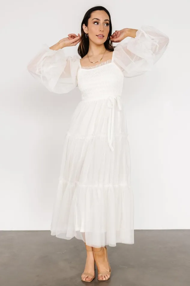 Baltic Born Bridal Women Katrina Tulle Maxi Dress Cream Baltic Born Bridal Women Katrina Tulle Maxi Dress Cream