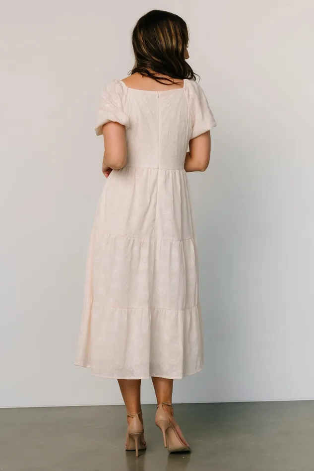 Baltic Born Bridal Women Mildred Embroidered Midi Dress Vintage Cream Baltic Born Bridal Women Mildred Embroidered Midi Dress Vintage Cream
