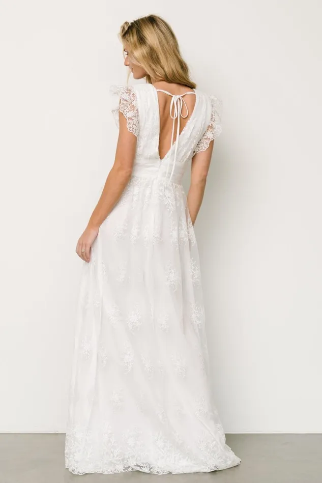 Baltic Born Bridal Women Rhea Tulle Maxi Dress Off White