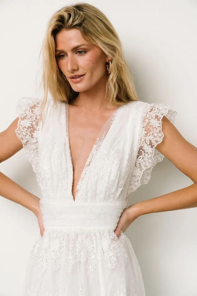 Baltic Born Bridal Women Rhea Tulle Maxi Dress Off White