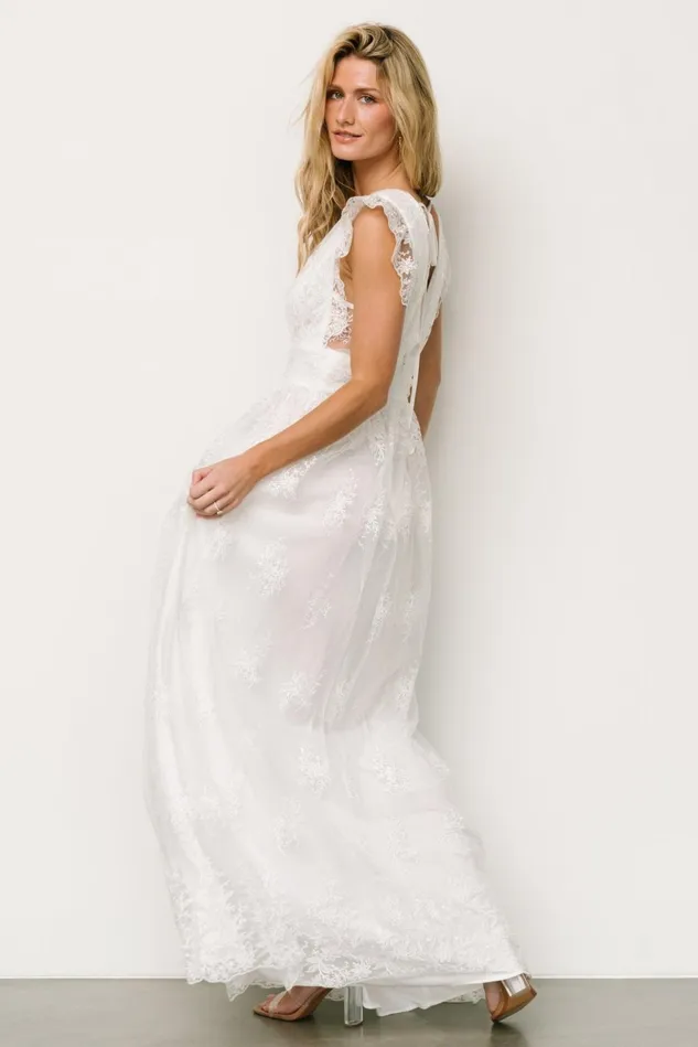 Baltic Born Bridal Women Rhea Tulle Maxi Dress Off White