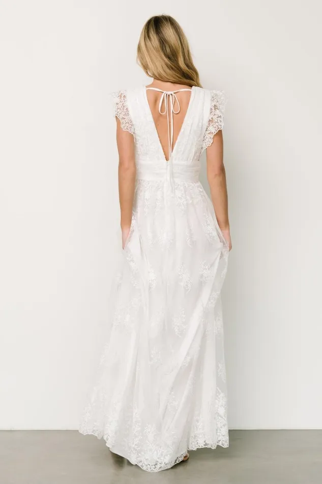 Baltic Born Bridal Women Rhea Tulle Maxi Dress Off White