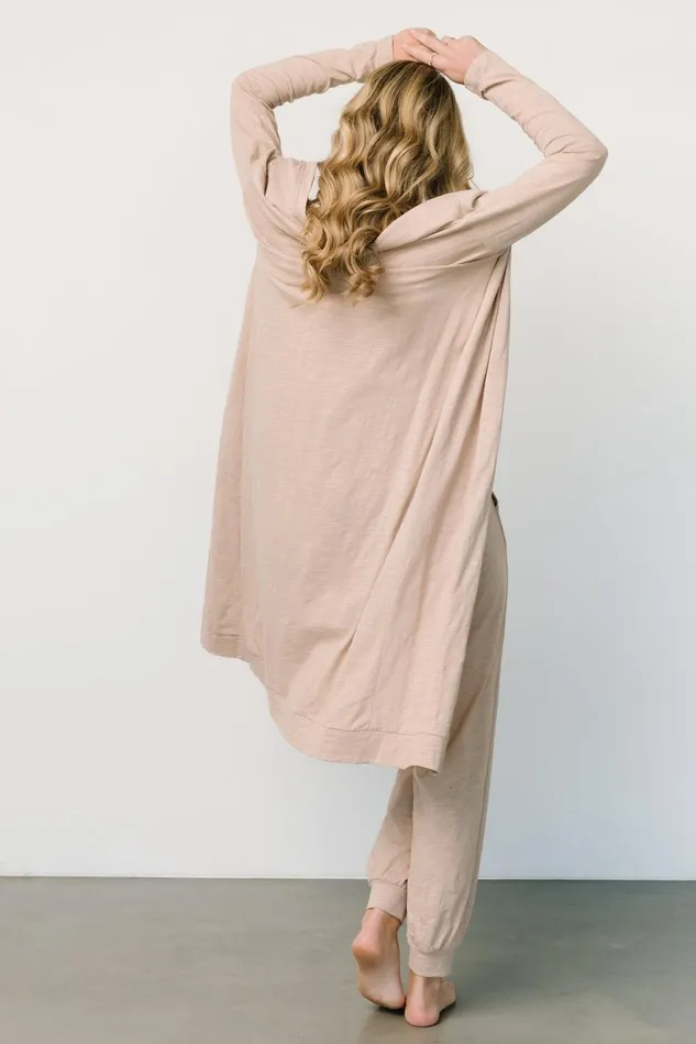 Baltic Born Cardigans Women Janae Jumpsuit Cardigan Set Oatmeal