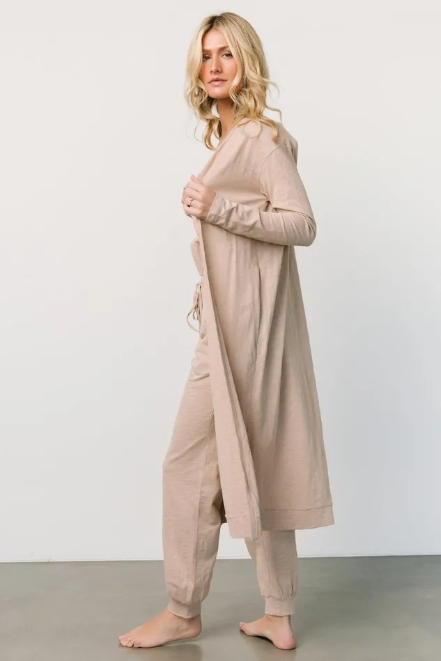 Baltic Born Cardigans Women Janae Jumpsuit Cardigan Set Oatmeal