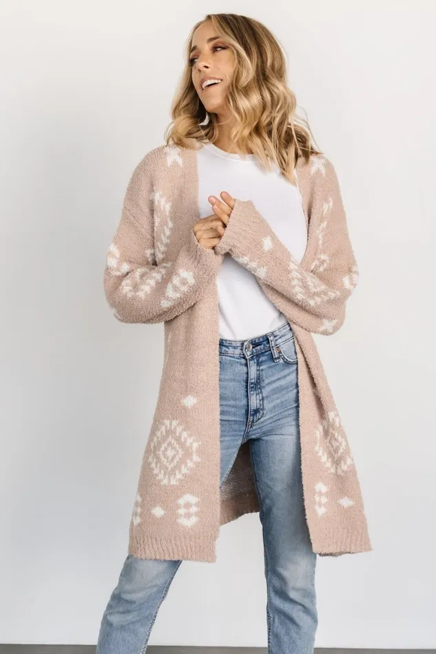 Baltic Born Cardigans Women Missoula Oversized Cardigan Sand Off White