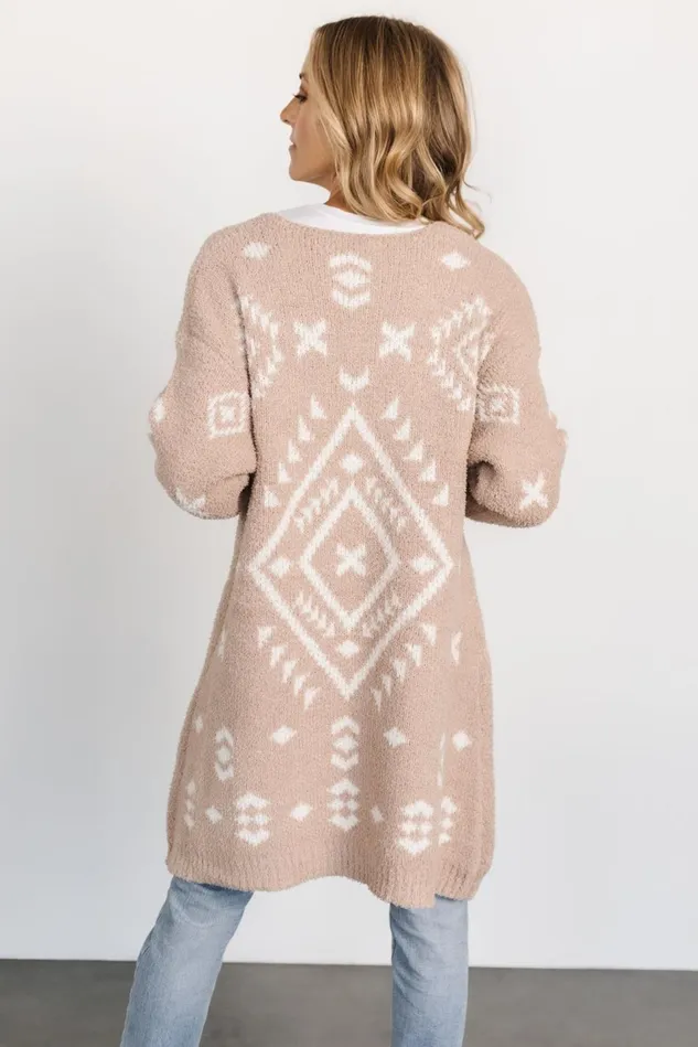 Baltic Born Cardigans Women Missoula Oversized Cardigan Sand Off White Baltic Born Cardigans Women Missoula Oversized Cardigan Sand Off White