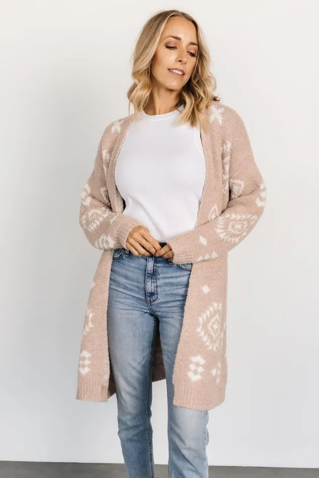 Baltic Born Cardigans Women Missoula Oversized Cardigan Sand Off White Baltic Born Cardigans Women Missoula Oversized Cardigan Sand Off White
