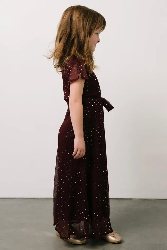 Baltic Born Flower Girl Women Child Grace Sparkle Gown Mulberry