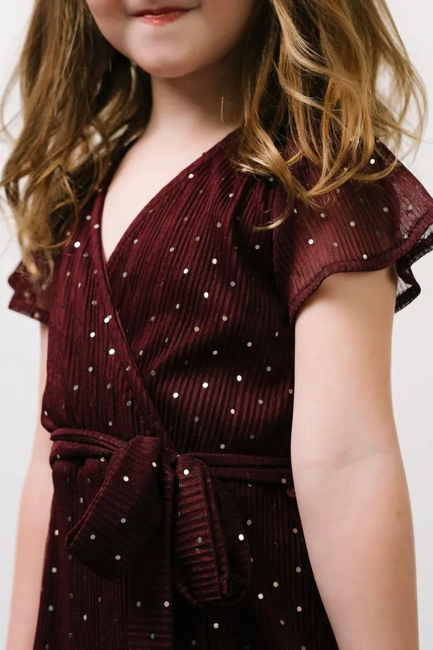 Baltic Born Flower Girl Women Child Grace Sparkle Gown Mulberry