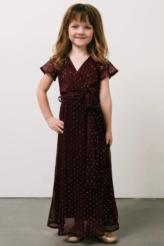 Baltic Born Flower Girl Women Child Grace Sparkle Gown Mulberry