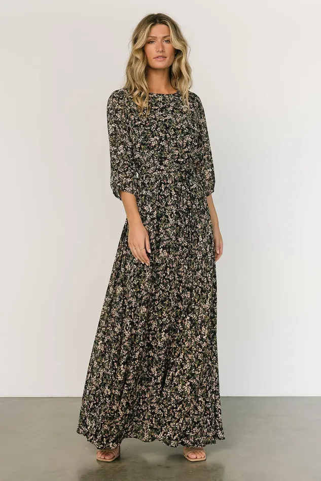 Baltic Born Maxi Dresses Women Rebecca Maxi Dress Black Floral