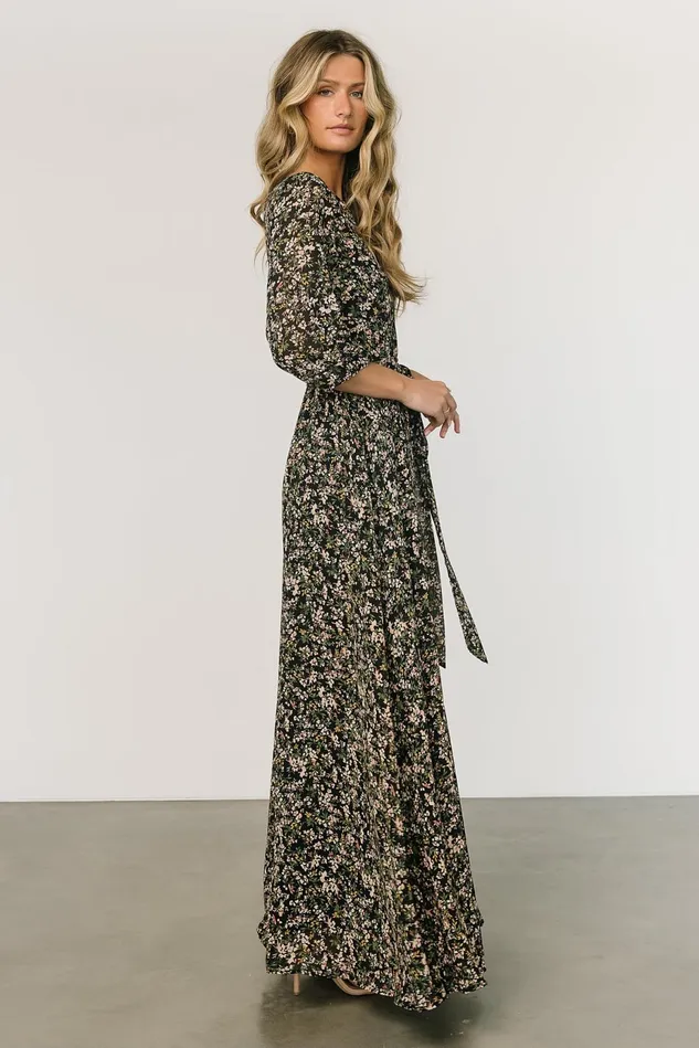 Baltic Born Maxi Dresses Women Rebecca Maxi Dress Black Floral