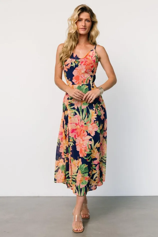 Baltic Born Midi Dresses Women Leilani Midi Dress Navy Floral