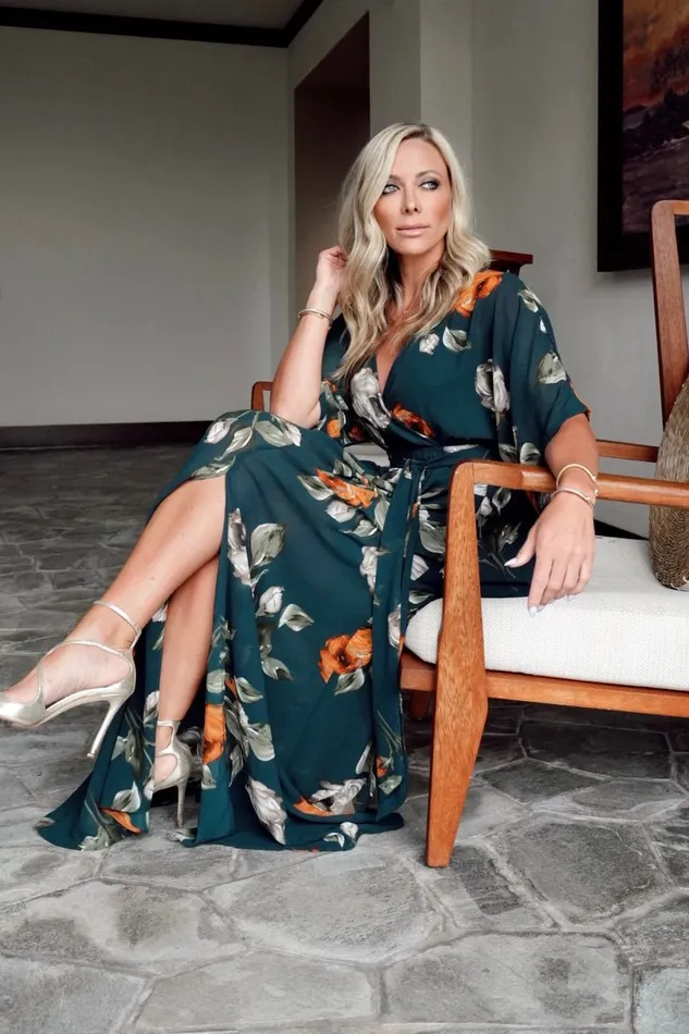 Baltic Born Mother Of The Bride Women Kia Kimono Maxi Dress Deep Topaz Floral Baltic Born Mother Of The Bride Women Kia Kimono Maxi Dress Deep Topaz Floral