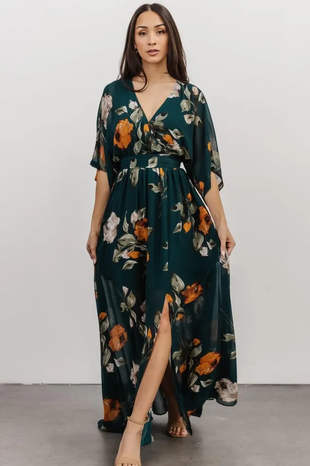 Baltic Born Mother Of The Bride Women Kia Kimono Maxi Dress Deep Topaz Floral Baltic Born Mother Of The Bride Women Kia Kimono Maxi Dress Deep Topaz Floral
