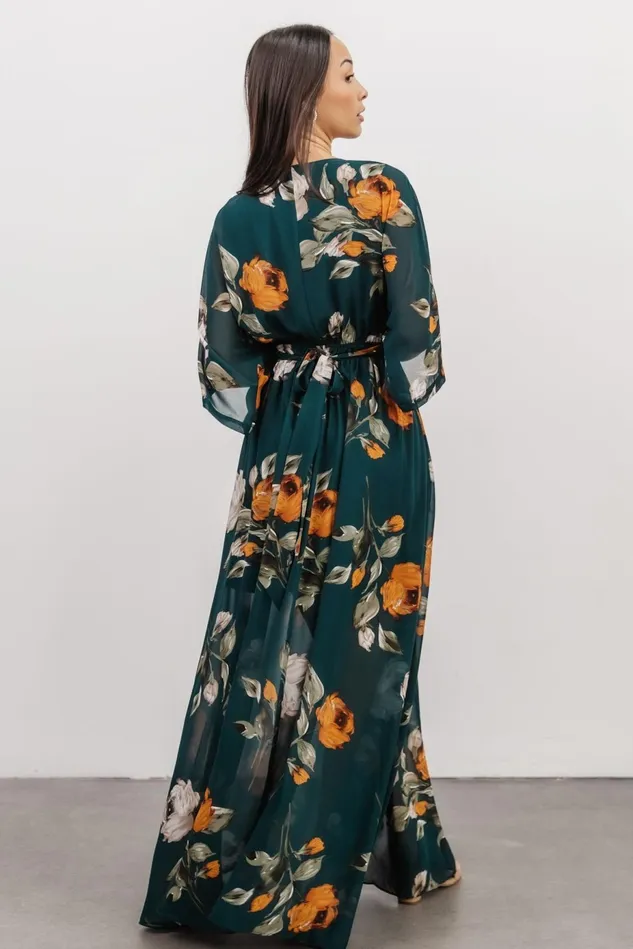 Baltic Born Mother Of The Bride Women Kia Kimono Maxi Dress Deep Topaz Floral Baltic Born Mother Of The Bride Women Kia Kimono Maxi Dress Deep Topaz Floral