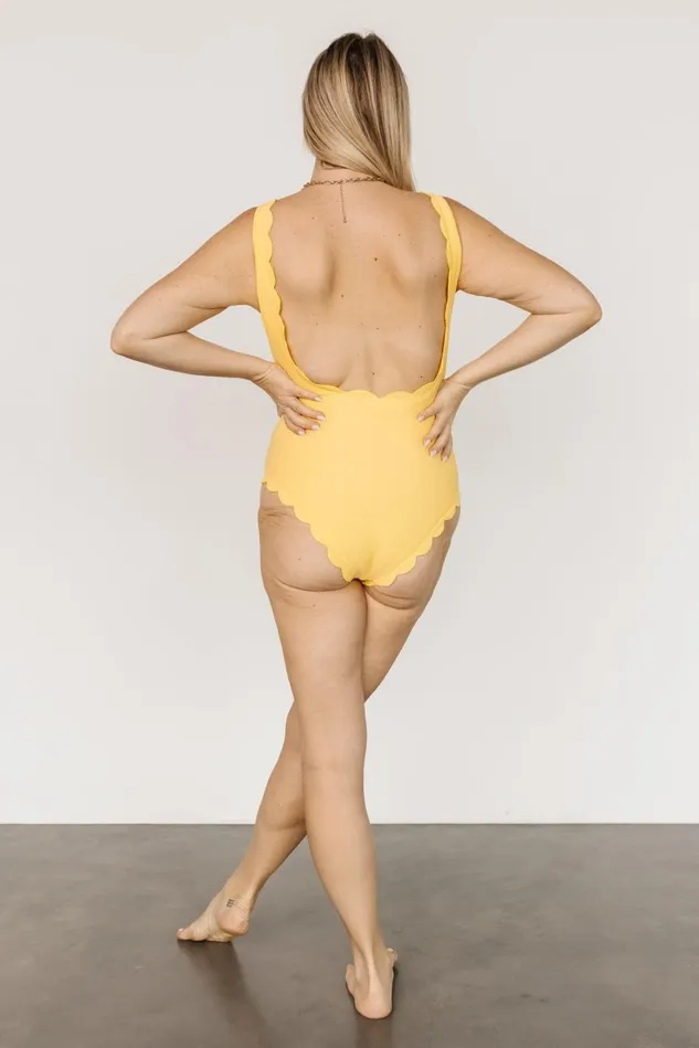 Baltic Born One Piece Women Sunshine Scalloped One Piece Yellow