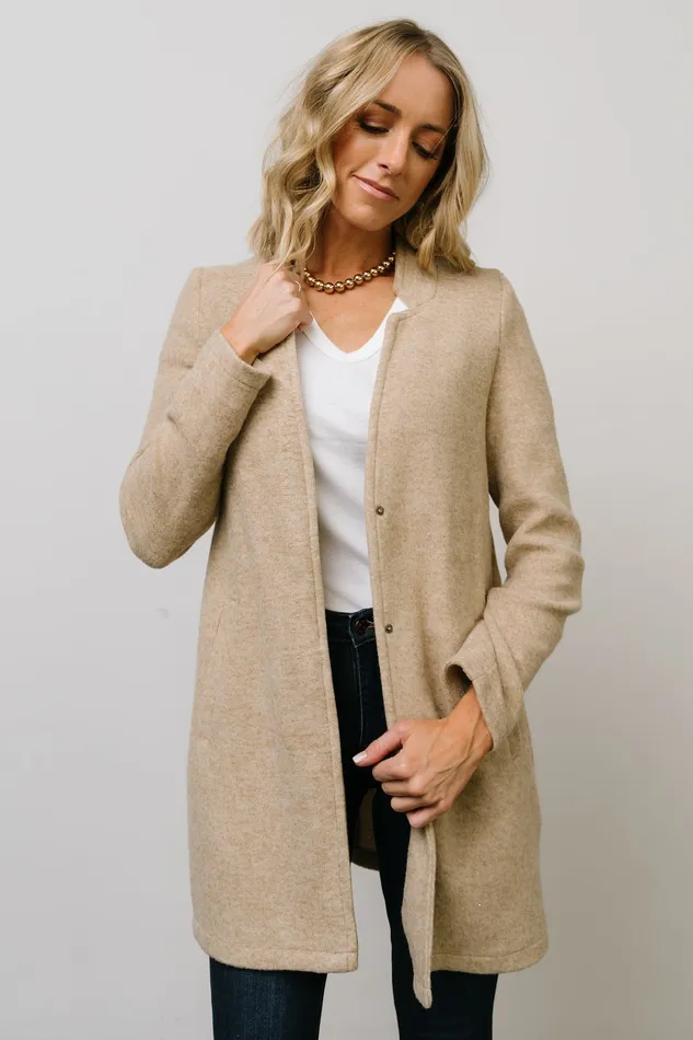 Baltic Born Outerwear Women Knoll Notch Jacket Oatmeal Baltic Born Outerwear Women Knoll Notch Jacket Oatmeal