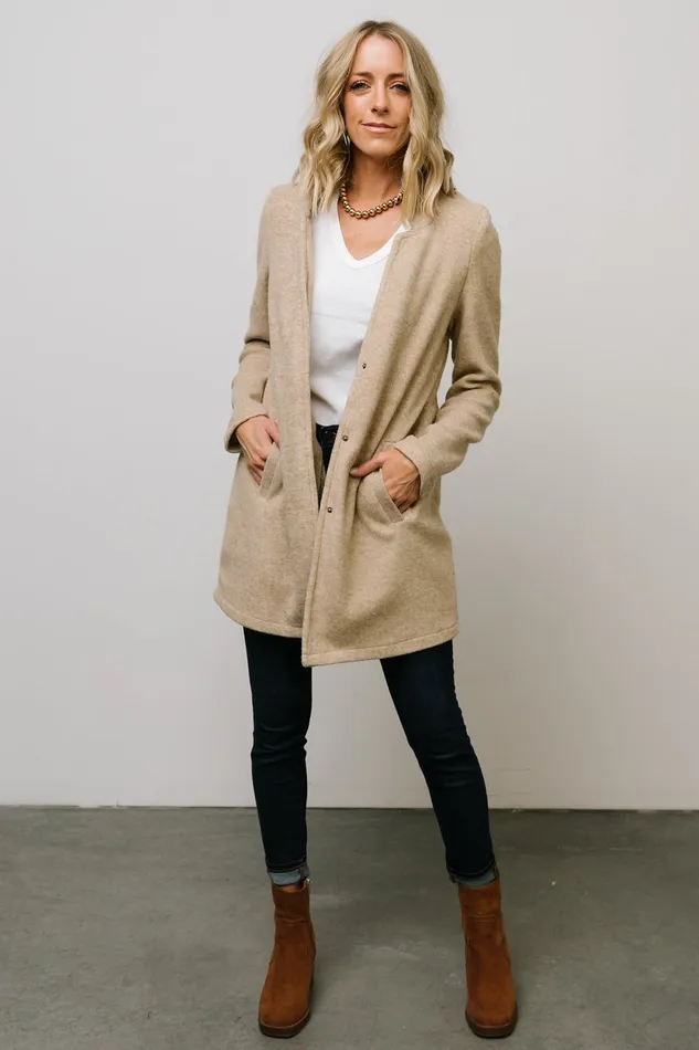 Baltic Born Outerwear Women Knoll Notch Jacket Oatmeal Baltic Born Outerwear Women Knoll Notch Jacket Oatmeal