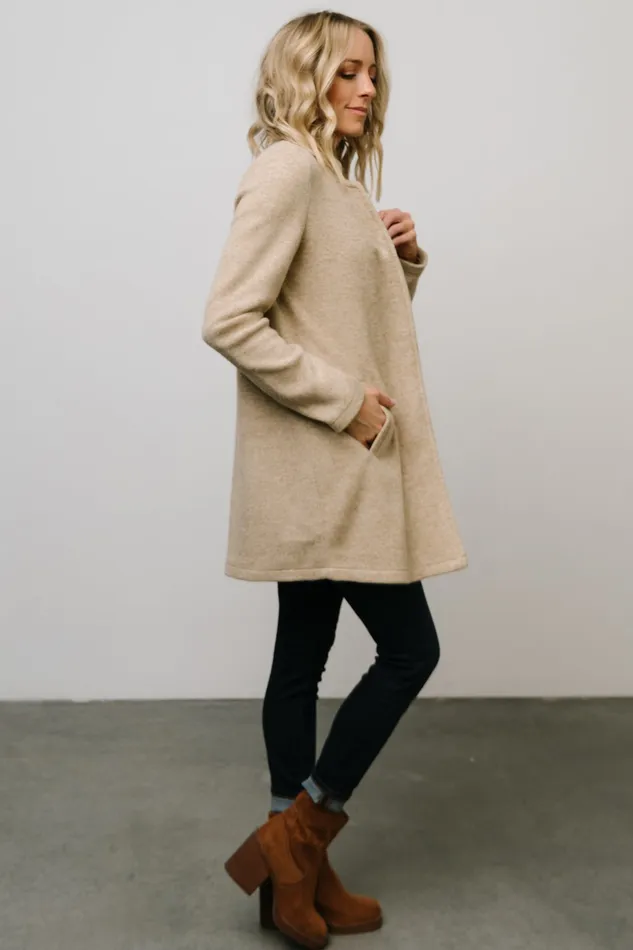 Baltic Born Outerwear Women Knoll Notch Jacket Oatmeal Baltic Born Outerwear Women Knoll Notch Jacket Oatmeal