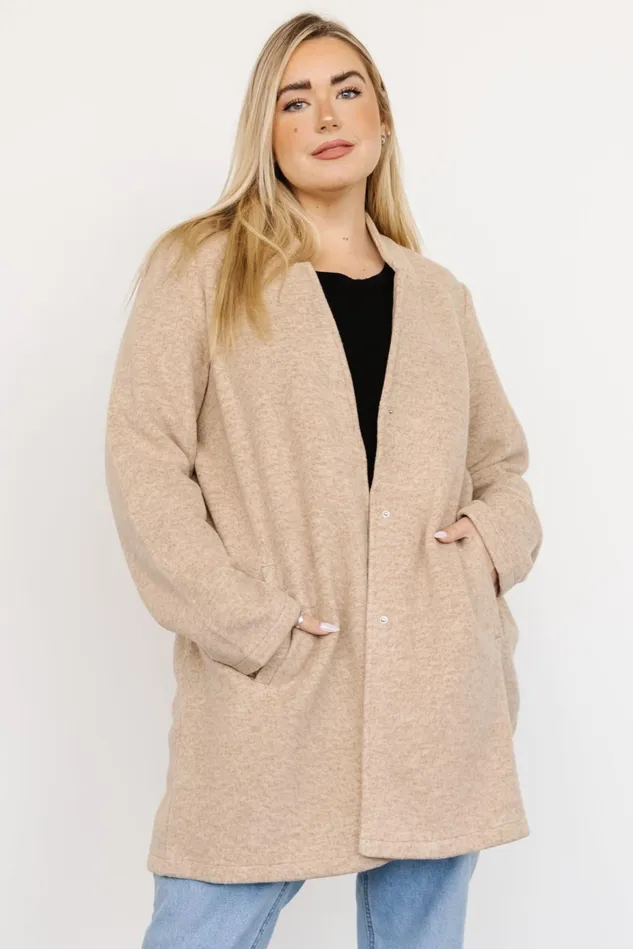 Baltic Born Outerwear Women Knoll Notch Jacket Oatmeal Baltic Born Outerwear Women Knoll Notch Jacket Oatmeal