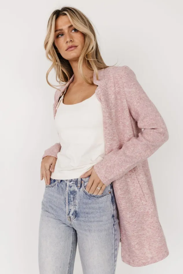 Baltic Born Outerwear Women Knoll Notch Jacket Vintage Rose