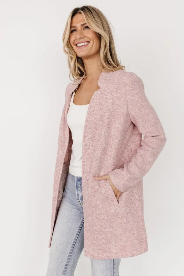 Baltic Born Outerwear Women Knoll Notch Jacket Vintage Rose