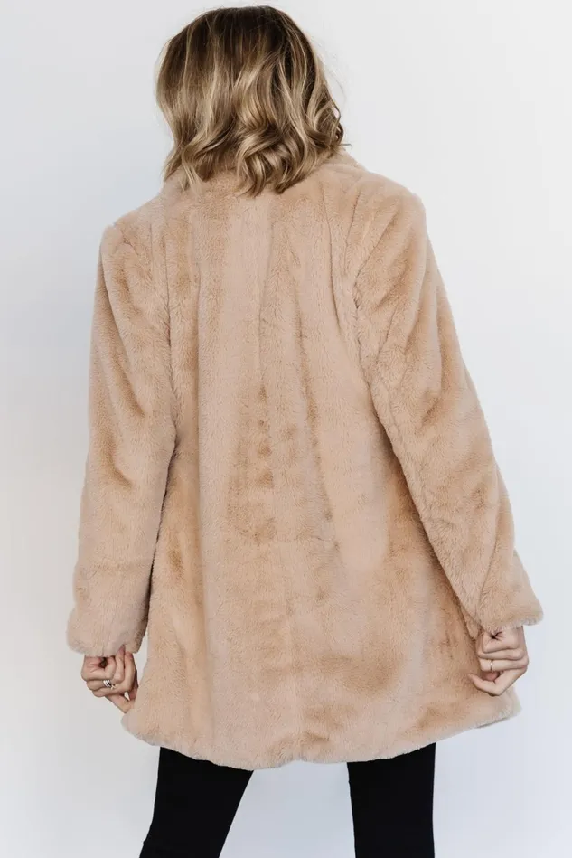 Baltic Born Outerwear Women Narla Faux Fur Coat Oatmeal Baltic Born Outerwear Women Narla Faux Fur Coat Oatmeal