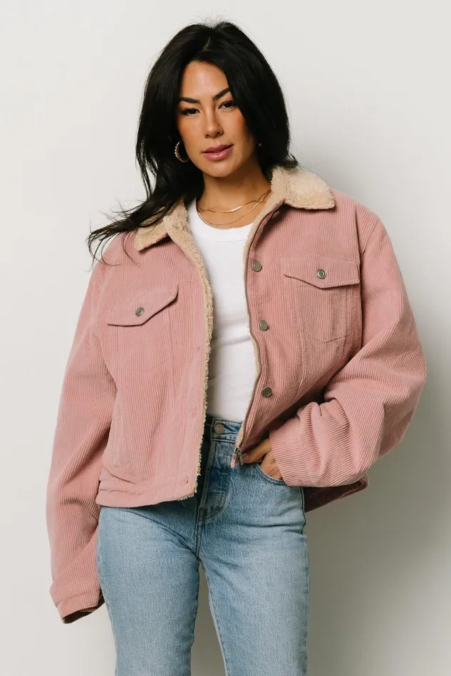 Baltic Born Outerwear Women Ridley Corduroy Jacket Pink