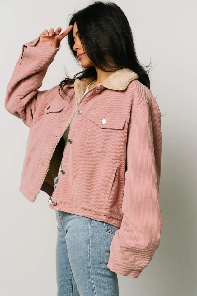 Baltic Born Outerwear Women Ridley Corduroy Jacket Pink
