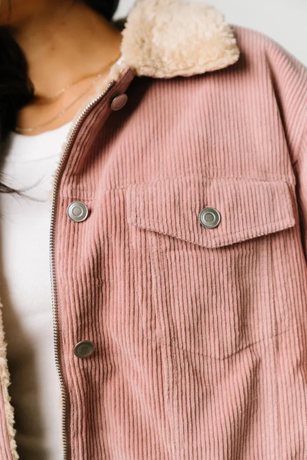 Baltic Born Outerwear Women Ridley Corduroy Jacket Pink