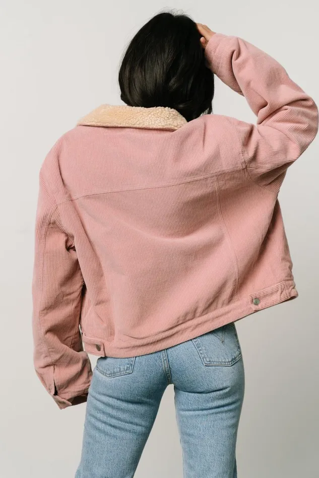 Baltic Born Outerwear Women Ridley Corduroy Jacket Pink