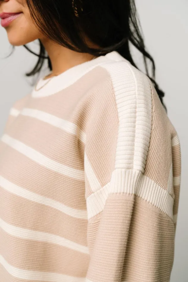 Baltic Born Sweaters Women Conway Striped Sweater Natural Baltic Born Sweaters Women Conway Striped Sweater Natural