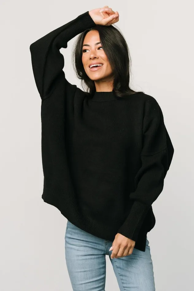 Baltic Born Sweaters Women Jeremiah Knit Sweater Black