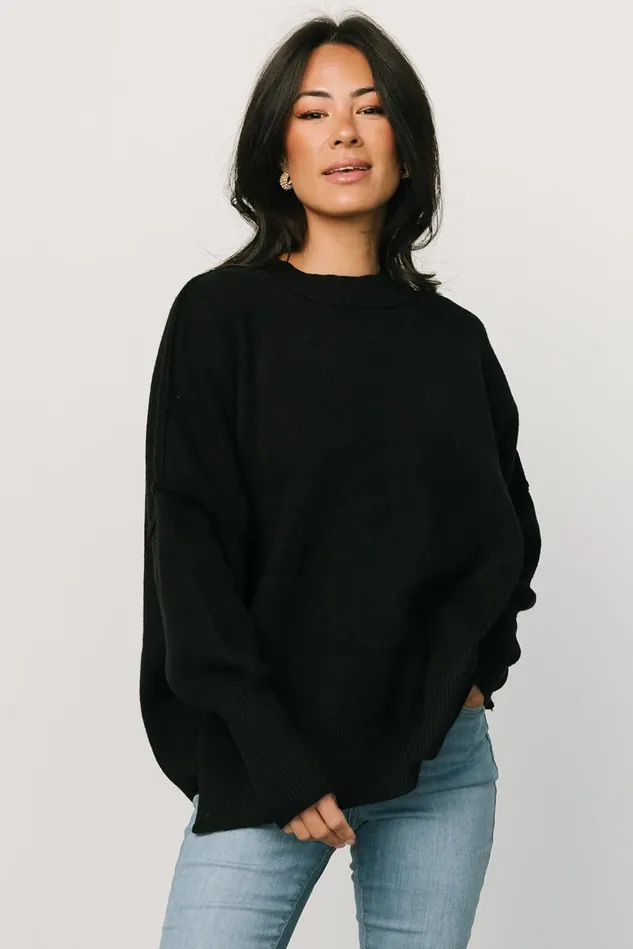 Baltic Born Sweaters Women Jeremiah Knit Sweater Black Baltic Born Sweaters Women Jeremiah Knit Sweater Black