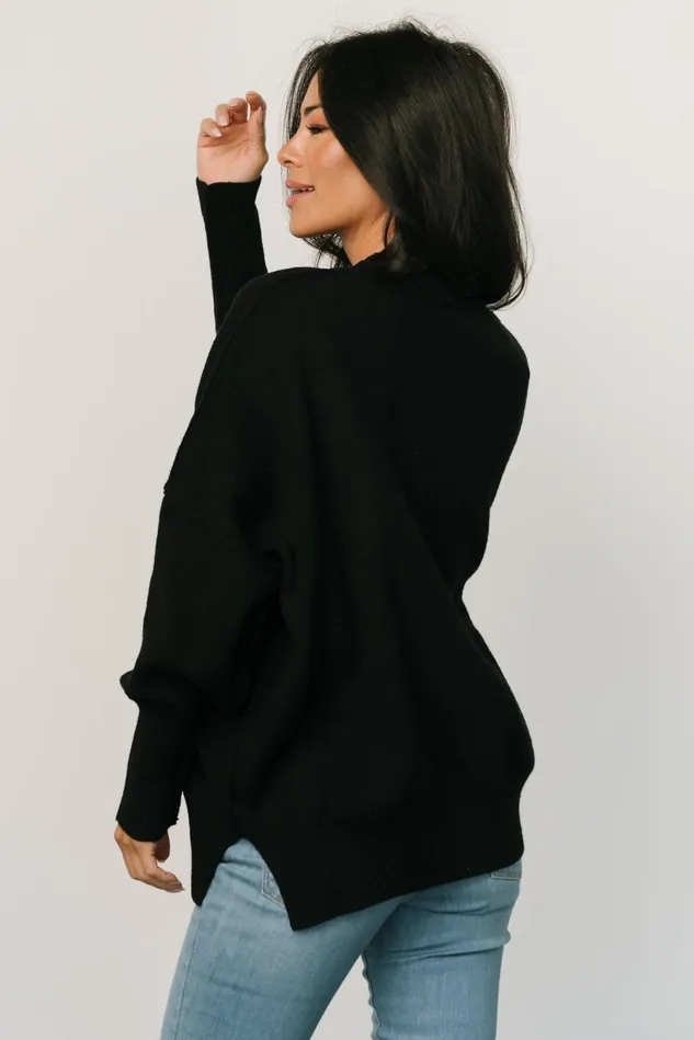 Baltic Born Sweaters Women Jeremiah Knit Sweater Black Baltic Born Sweaters Women Jeremiah Knit Sweater Black