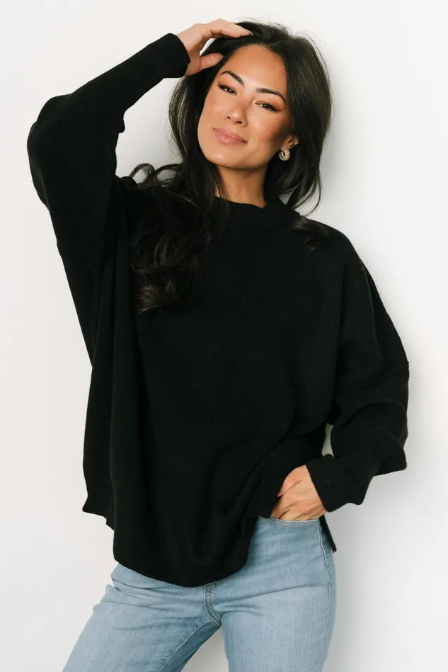 Baltic Born Sweaters Women Jeremiah Knit Sweater Black Baltic Born Sweaters Women Jeremiah Knit Sweater Black
